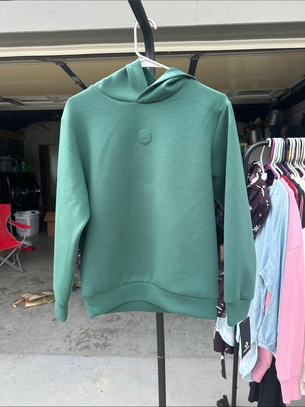 Converse Forest Green Hooded youth Sweater